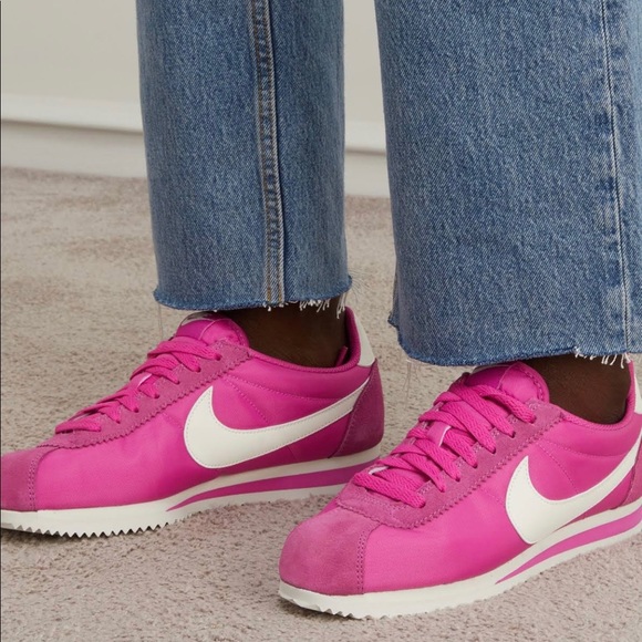fuchsia nike cortez